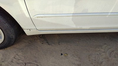 02-06 Altima Driver Left Front Lower Rocker Panel Moulding Side Skirt White Qx3