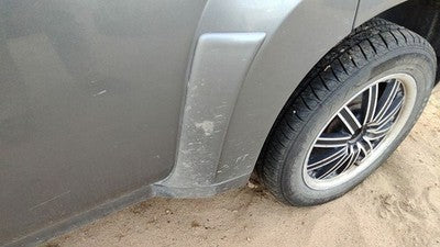 06-07 Chevy Hhr Driver Left Rear Moulding From Door Back Trim Strip Silver 42U
