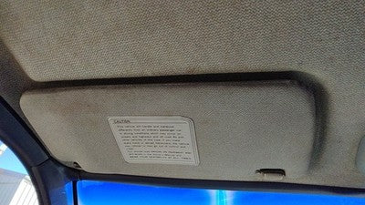 1995 Nissan Pathfinder Driver Left Sun Visor Oem Blue