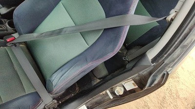 02-05 Civic Hatchback Si Driver Left Front Seat Belt Retractor Shoulder Black Bk