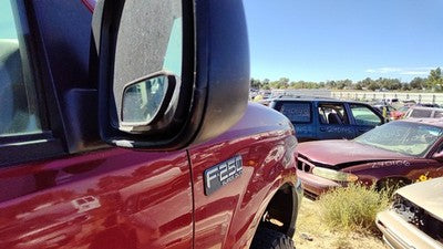 2001-2007 F250 Super Duty Passenger Right Side Mirror Door Mounted Oem