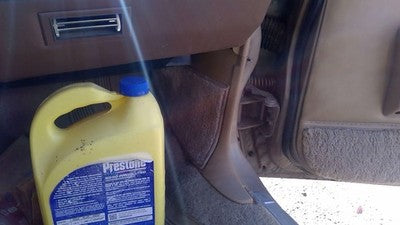 1985 Olds 88 Passenger Right Lower Kick Trim Panel Oem Tan