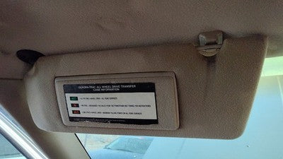 1994 Jeep Grand Cherokee Driver Left Sun Visor Oem Gray