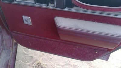 1990 Olds Eighty Eight Passenger Right Rear Inside Door Trim Panel Only Back Red