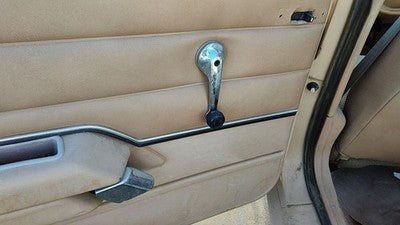 1984 Ford Tempo Driver Left Rear Door Trim Panel Manual Windows Back Tan