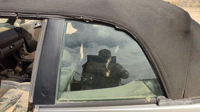 95-02 Vw Cabrio Convertible Driver Left Rear Quarter Glass Back Side Window Oem