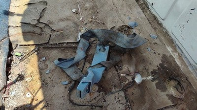1984 Dodge Ram W250 Driver Left Front Seat Belt Buckle Receiver Oem Blue