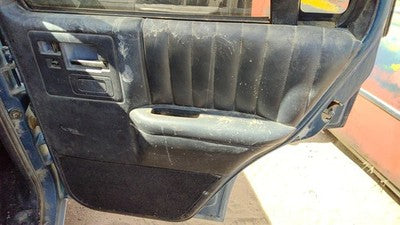 94 S10 Blazer Passenger Right Rear Door Trim Panel With Switches Back Black