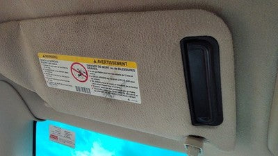 2000-2002 Cadillac Eldorado Driver Left Sun Visor Oem Shale 155 12480597
