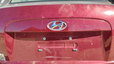 2007 Hyundai Accent License Plate Trim Surround Panel Tail Trunk Finish 5r Red