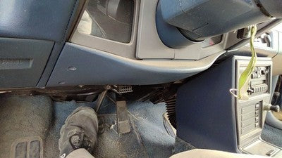 85-91 Olds Cutlass Calais Lower Dash Under Column Knee Bolster Trim Panel Blue