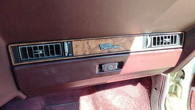 1982-1996 Buick Century Passenger Right Dash Woodgrain Trim With Hater Ac Vents