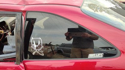 96-00 Civic Hx Coupe Driver Left Rear Quarter Glass Back Side Window Oem 4891628