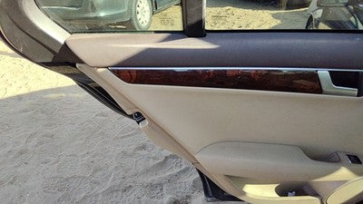 12-13 C300 Driver Left Rear Door Trim Panel With Switches Back Beige 125