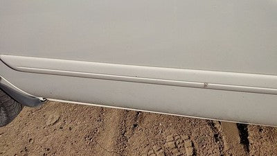 05-07 Dodge Caravan Driver Left Front Moulding From Door Trim Strip White Pw1