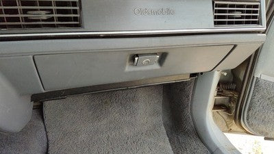 1990 Olds 88 Glove Box Assembly Complete Door With Latch Oem Gray