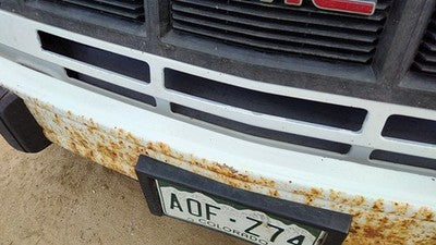 1985-1994 Gmc Safari Trim Strip Below Grille Oem White 14066714