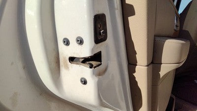 2007-2017 Lincoln Navigator Driver Left Rear Door Latch With Rods/Cables Back