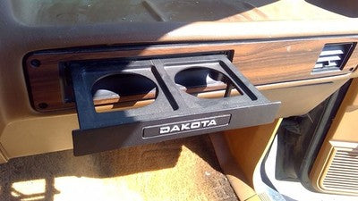 1987-1993 Dodge Dakota Passenger Dash Cup Holder Assembly Oem Slide Out Tan