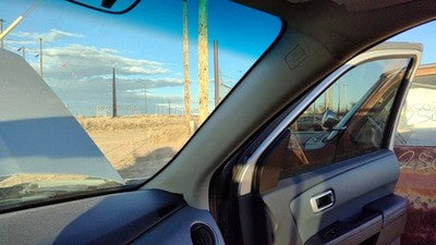 09 Honda Pilot Passenger Right A Pillar Trim Windshield Post Panel Gray/Blue Gr