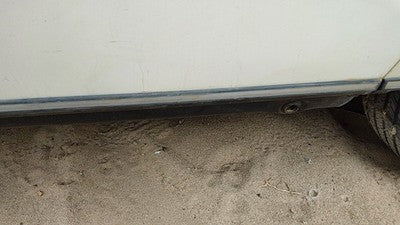 1980 Mercedes 300Td Driver Left Rear Lower Moulding From Door Back Trim Strip
