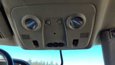 2007-2014 Gmc Acadia Center Overhead Console Oem Dome Light Map Lamp Cubby Black