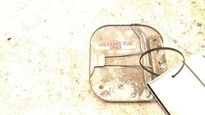 1989 Dodge Ram D100 Fuel Tank Door With Hinge Gas Lid Oem Filler Blue