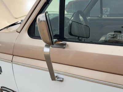 1980-1997 Ford F250 Driver Left Manual Side Mirror Door Mounted Oem E5Tz17696B