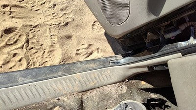 2003 Chevy Trail Blazer Driver Left Lower Kick Trim Panel Oem Gray 95D
