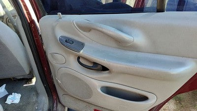 97-99 Expedition Passenger Right Rear Inside Door Trim Panel Switches Back Gray