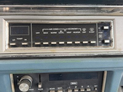 1986-1988 Olds 88 Temperature Control Module In Dash Heater Ac Head Unit Oem