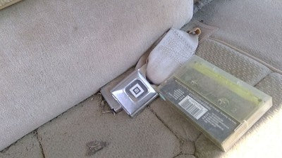 1985 Olds 88 Passenger Right Front Seat Belt Buckle Female Receiver Oem Tan