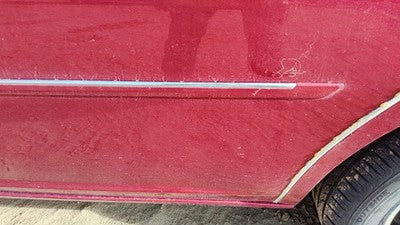 06-07 Lucerne Driver Left Rear Moulding From Door Back Trim Strip Crimson 86U