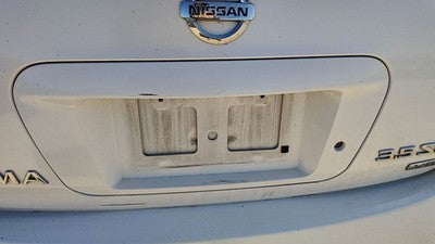 03 Altima License Plate Trim Surround Panel Oem Tail Trunk Finish White Qx3