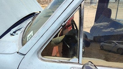 1980-91 Ford F150 Driver Left Front Vent Window Small Door Glass With Frame Oem