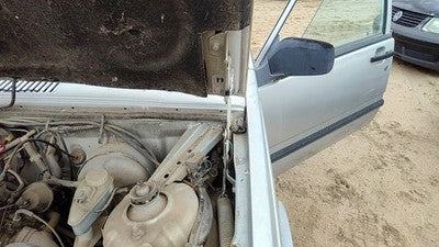 1985-1992 Volvo 740 Driver Left Hood Hinge Assembly Oem Silver 35286772