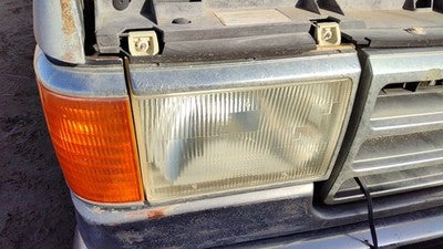 87-91 F250 Pickup Complete Passenger Right Headlight Turn Signal Chrome Trim Oem
