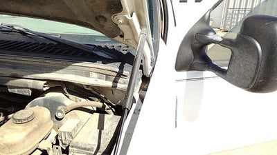 1999-2007 F250 Super Duty Driver Left Hood Hinge Assembly Oem White 6C3z16797aa