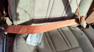 84 Jeep Grand Wagoneer Passenger Right Front Seat Belt Retractor Shoulder Brown