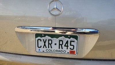 2005 Mercedes Ml350 License Plate Trim Surround Panel Oem Tail Trunk Finish