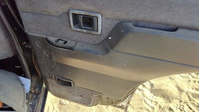 94 Pathfinder Passenger Right Rear Door Trim Panel With Switches Back Gray