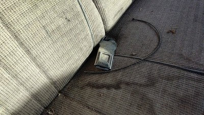 1989 F250 Pickup Passenger Right Front Seat Belt Buckle Receiver Oem Gray