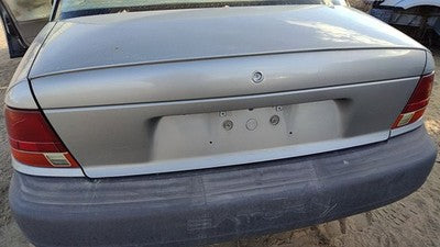 1996-1999 Saturn Sl1 License Plate Trim Surround Panel Tail Trunk Finish Silver