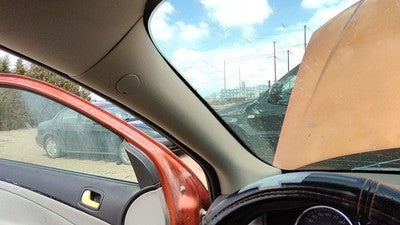 2007 Chevy Cobalt Driver Left A Pillar Trim Windshield Post Panel Oem Gray 14C