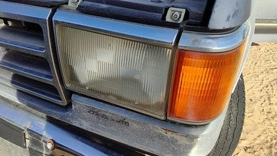 1987-1991 F250 Pickup Complete Driver Left Headlight Turn Signal Chrome Trim Oem