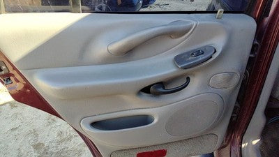 97-99 Expedition Driver Left Rear Inside Door Trim Panel With Switches Back Gray