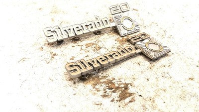 1977 Chevy K20 Silverado Fender Emblems Badges Pair Set Oem