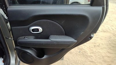 14-19 Kia Soul Passenger Right Rear Door Trim Panel With Switches Back Black Eq