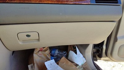 2002-2004 Audi A6 Glove Box Assembly Complete Door With Latch Oem Tan