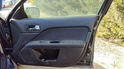 10-12 Fusion Passenger Right Front Door Trim Panel Wh Switches Dw Charcoal Black